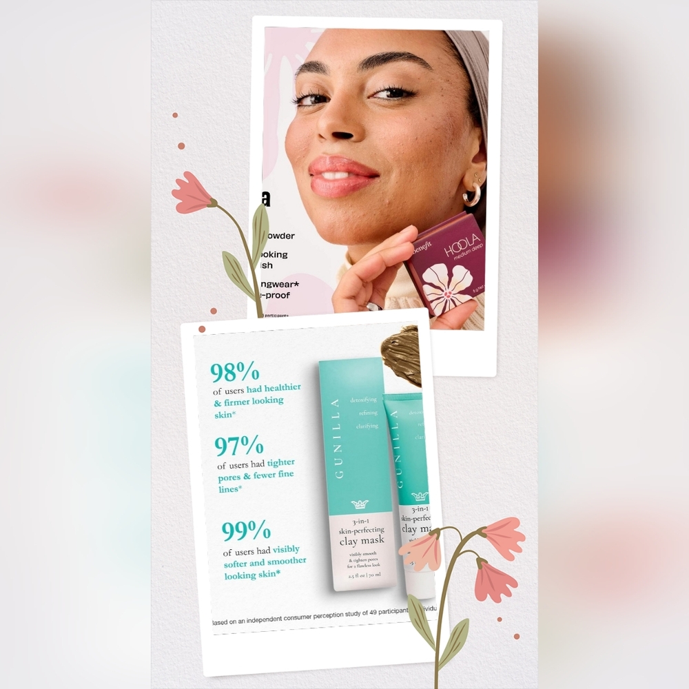 Full Size 3-in-1 Skin-Perfecting Clay Mask & Mini Hoola Bronzer